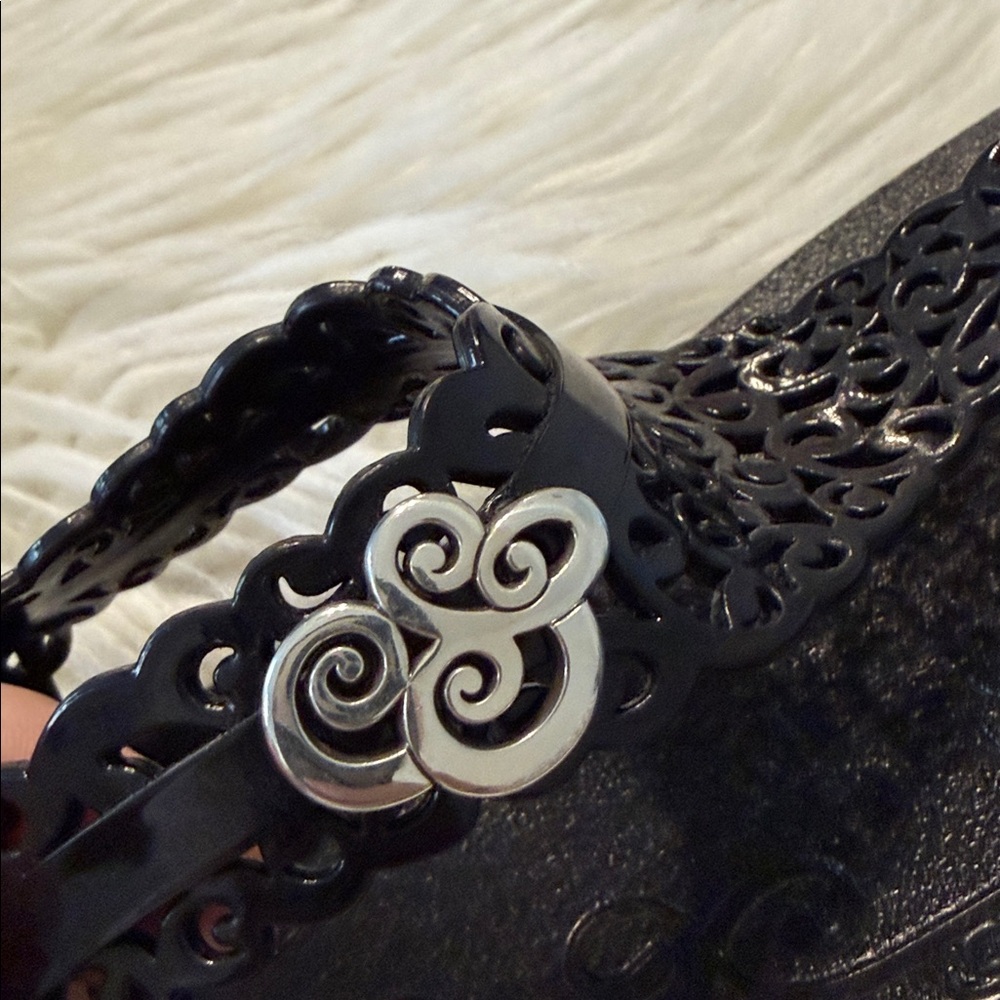 Brighton Black Sandals with Silver Accents size 9 BNWOT see all photos - Picture 9 of 12